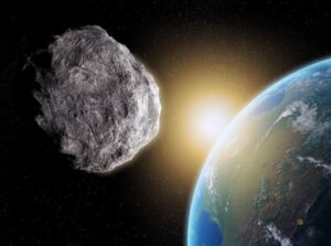 29 Oct 2012 --- Near-Earth asteroid, computer artwork. --- Image by © Andrzej Wojcicki/Science Photo Library/Corbis
