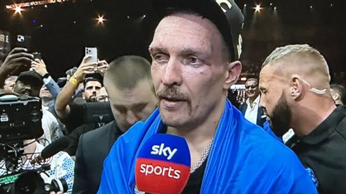 🔴BREAKING: Oleksandr Usyk has become the first man to beat Tyson Fury and become Undisputed Champion