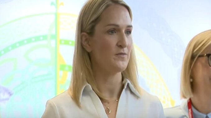 McEntee delighted with herself as she unveils new ‘Irish Wolfhound passport’